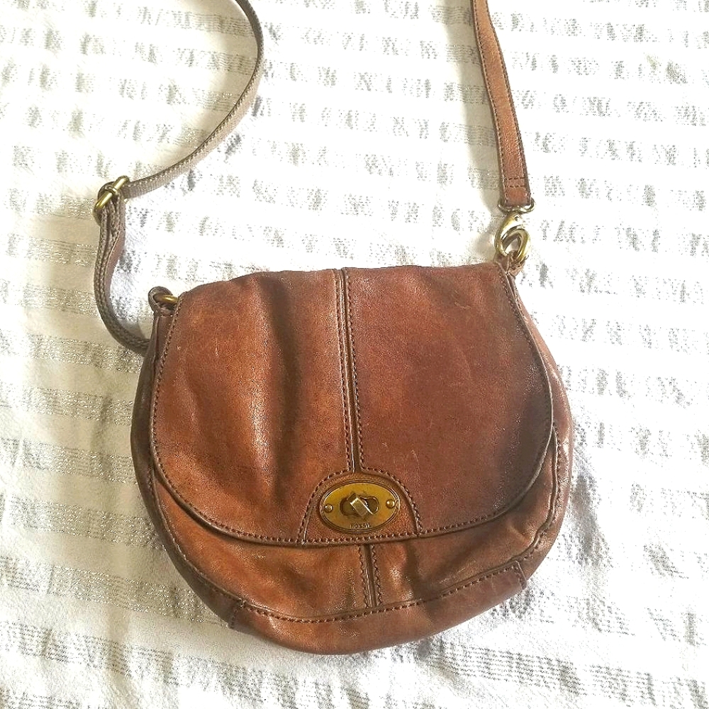 Fossil Tan Leather Purse